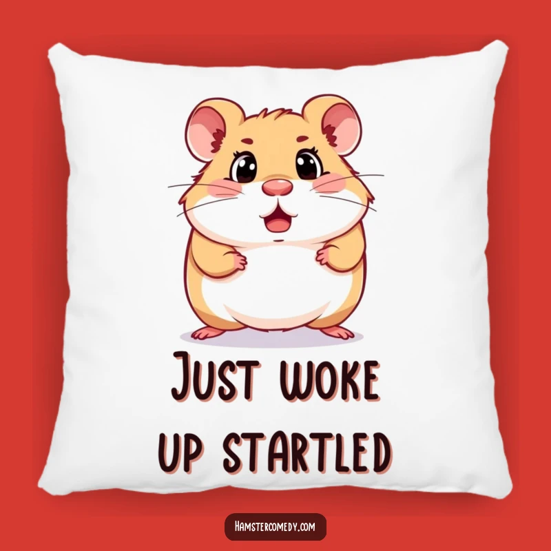 Funny Surprised Hamster Pillow: For Naps and Unexpected Giggles