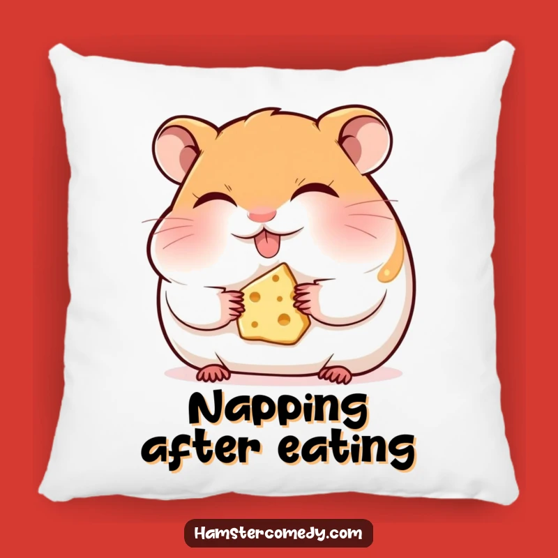 Hamster Cheese Pillow: Cuddle Up with Tiny Treat Bliss