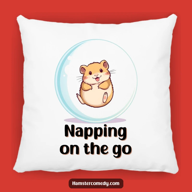 Funny Hamster Pillow: Rolling Fun Comfort, Adorable Hamster Funny Gift Pillow