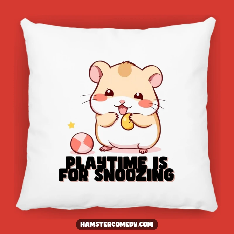 Funny Kawaii Hamster Pillow: Playful Toy Cushion, Soft & Humorous Home Decor Gift