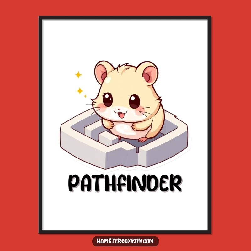 Funny Hamster Maze Digital Art - Instant Adventure!