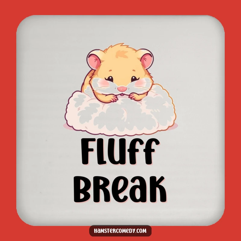 Funny Hamster Digging Coaster - Protect Surfaces with Hilarious Charm