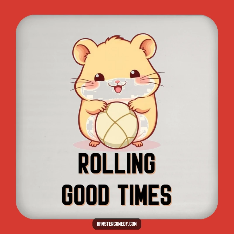 Funny Kawaii Hamster Ball Rolling Coaster - Cute Amigurumi Drink Protector