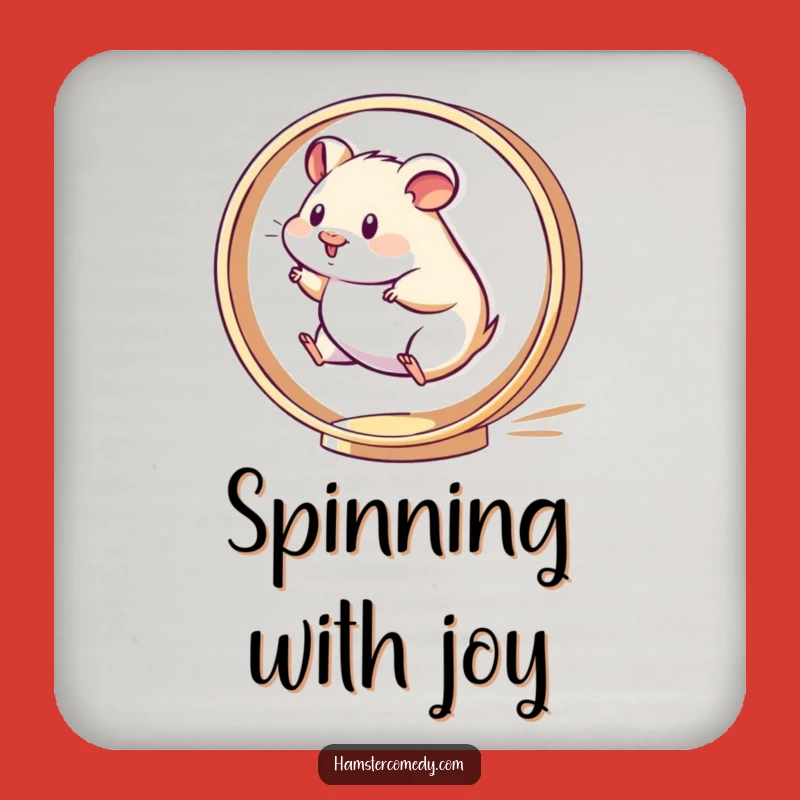 Funny Kawaii Hamster Coasters: Set of Spinners, Perfect Funny Gift