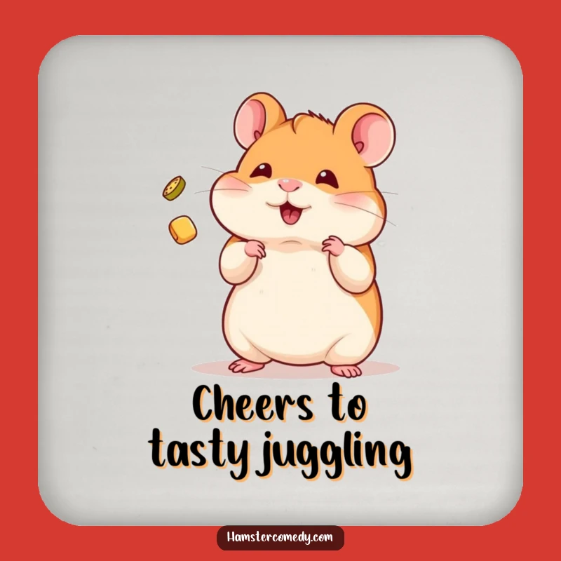 Funny Kawaii Hamster Juggling Coaster: Table Skill Gift