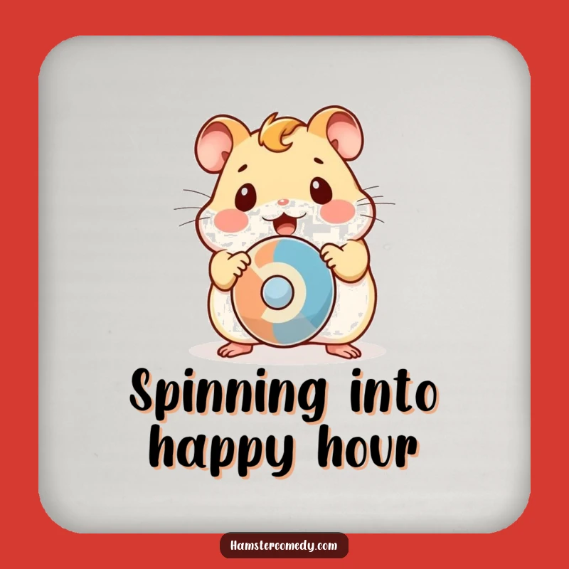 Funny Kawaii Hamster Surprise Coaster: Table Protection Gift