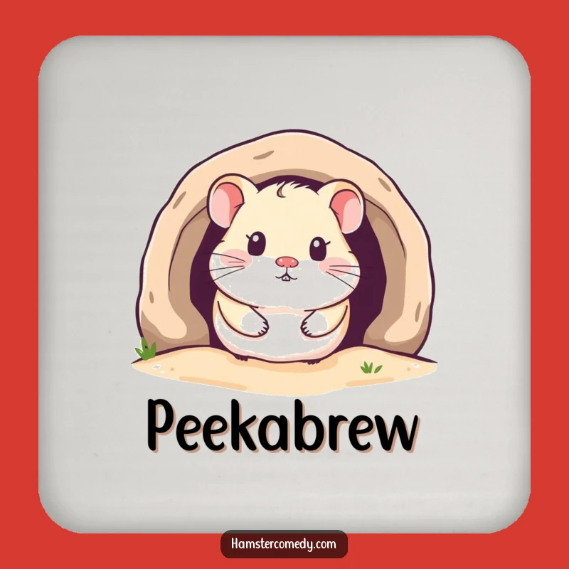 Funny Kawaii Hamster Coaster: Cozy Protection for Your Table!
