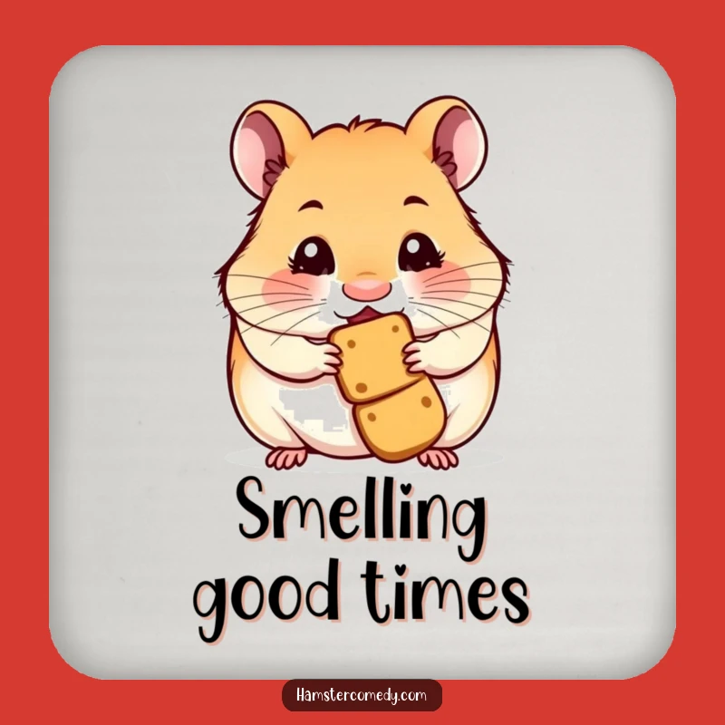 Funny Hamster Coaster Set: Protect Surfaces with Treat-Loving Charm