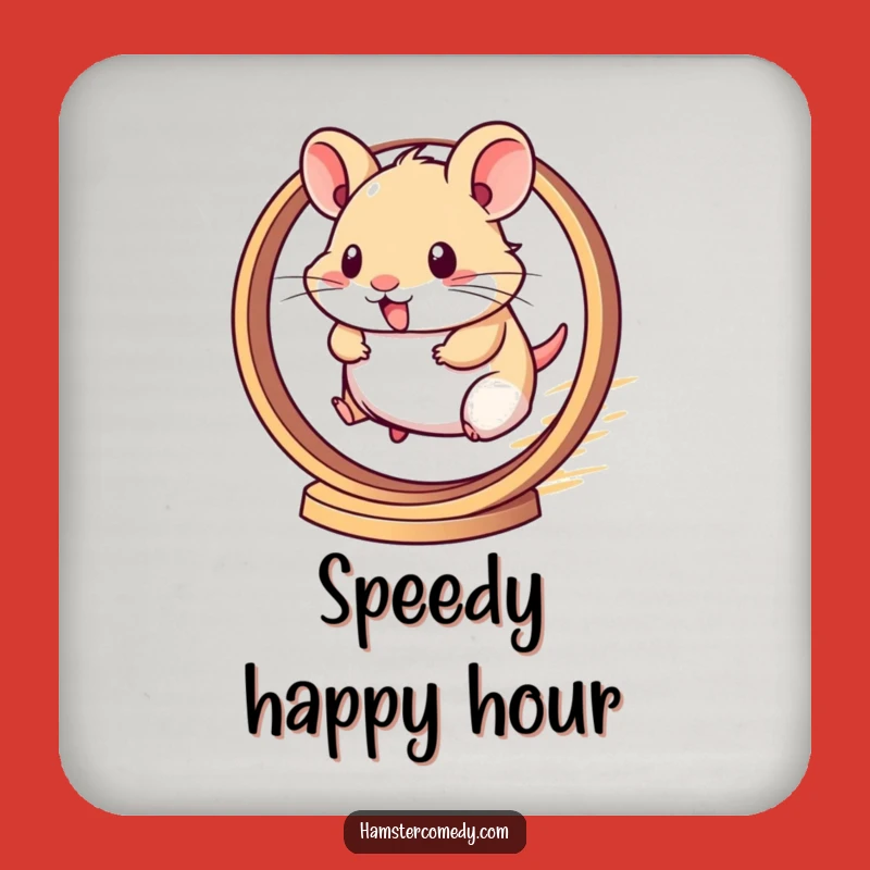 Set of Funny Kawaii Hamster Coasters - Protect Surfaces with Hilarious Art