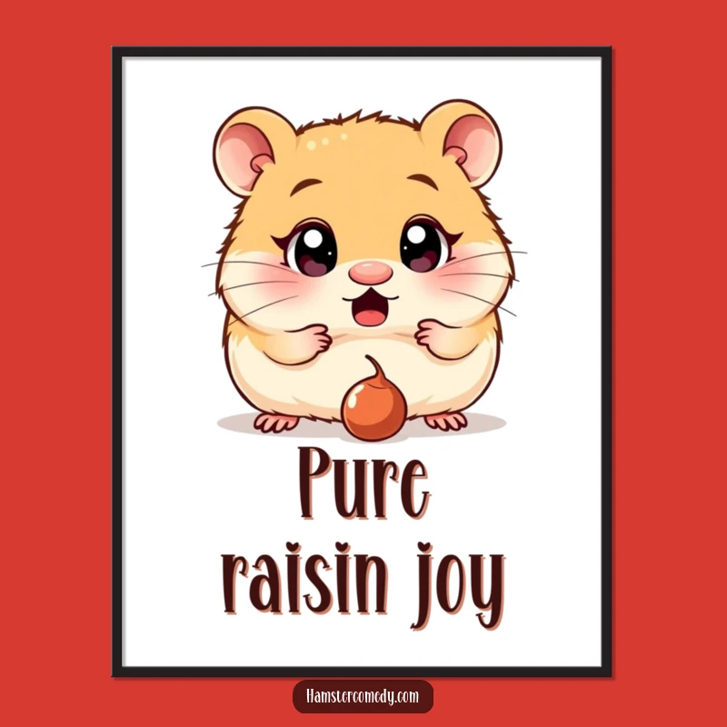 Funny Surprised Hamster Poster: Walls That Gasp with Humor, Featuring a Wide-Eyed Hamster, Ideal Funny Gift