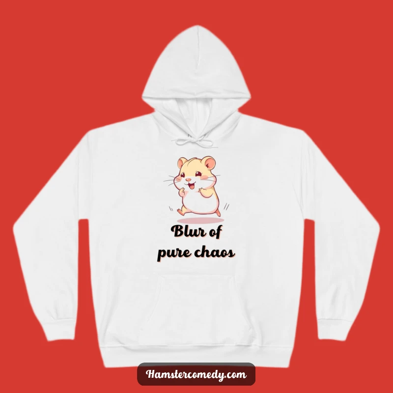 Funny Speedy Hamster Hoodie: Cozy Up with This Hilarious Dash Design, Your New Favorite Funny Gift