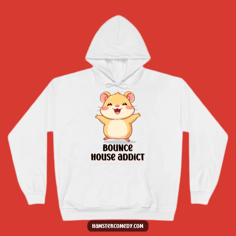 Cozy Funny Hamster Hop Hoodie - Warm & Cute Jumps, Perfect Funny Gift