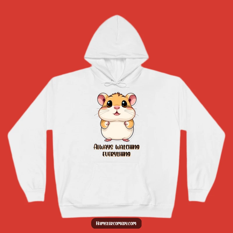 Cozy Funny Hamster Eyes Hoodie: Stay Warm and Wonder!