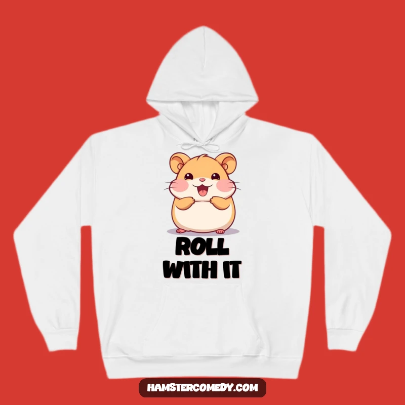 Cozy Funny Kawaii Hamster Hoodie: Roll into Comfort & Joy!