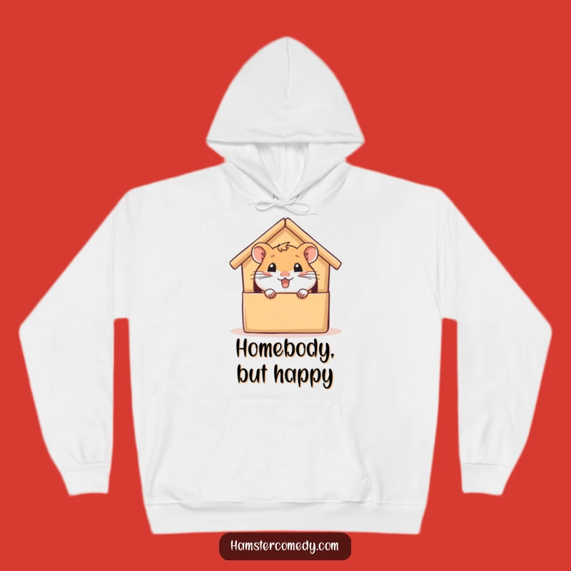 Cozy Hamster Peek Hoodie - Warm Funny Gift for Small Pet Enthusiasts