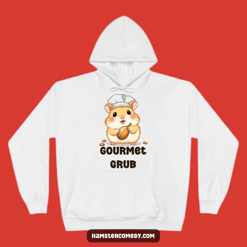 Funny Cozy Hamster Chef Hoodie: Warm Kawaii Rodent Gift
