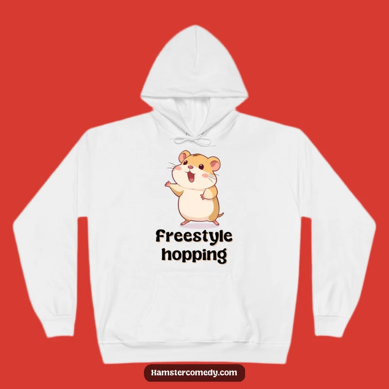 Funny Hamster Hop Hoodie - Cozy Silly Pet Action Warm Gift