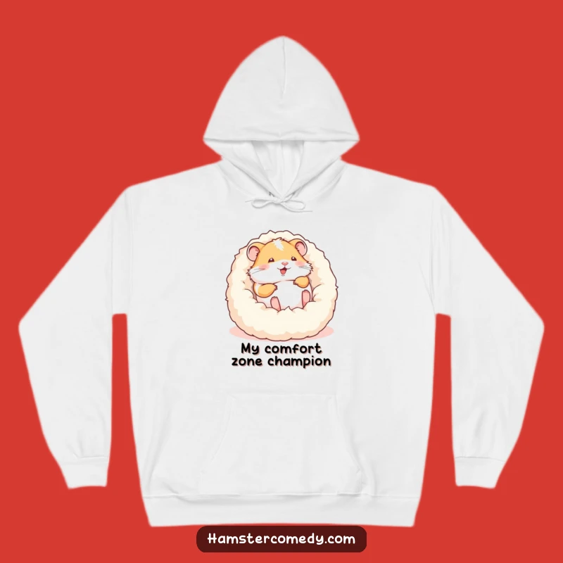 Funny Hamster Rolling Hoodie - Cozy and Comical Pet Lover Gift