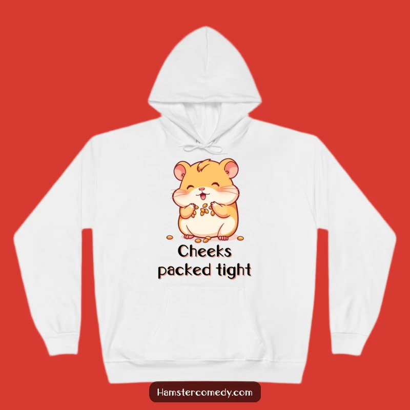 Funny Kawaii Hamster Hoodie: Cozy Cheek Stuffer, a Warm Funny Gift