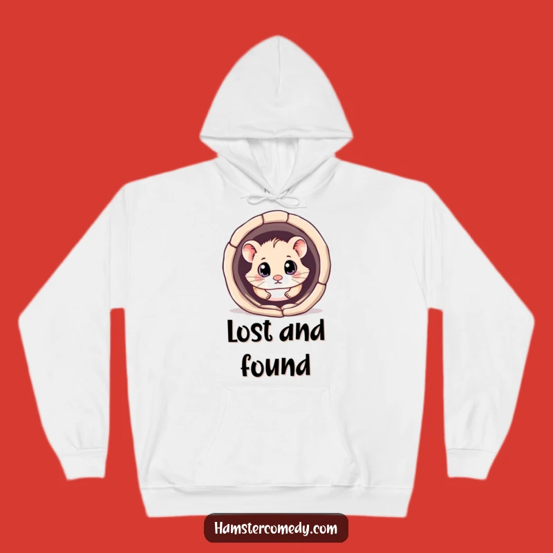 Funny Cozy Hamster Tunnel Hoodie: Cute Adventurer Gift