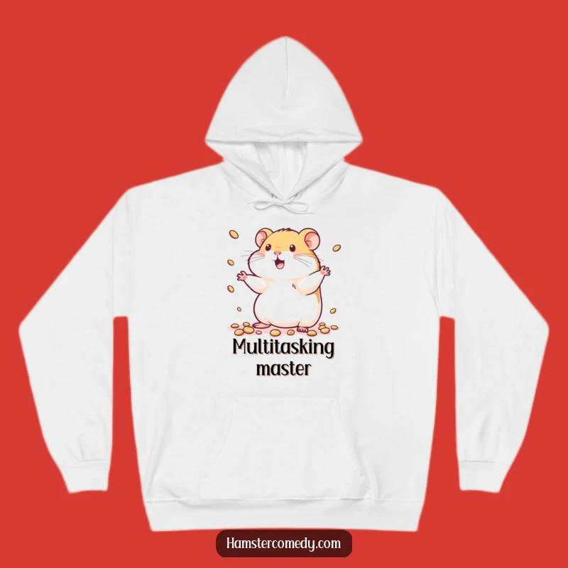 Funny Cozy Juggling Hamster Hoodie: Cute Playful Gift