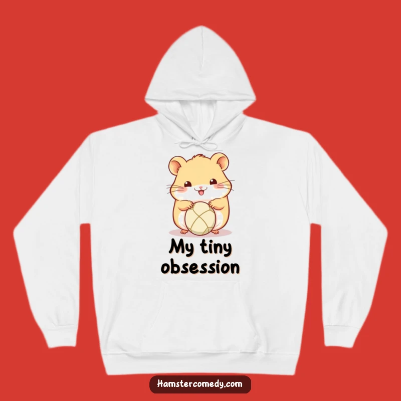 Funny Kawaii Hamster Ball Rolling Hoodie - Cozy Amigurumi Sweatshirt Gift