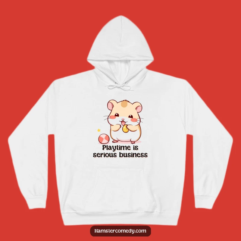 Funny Kawaii Hamster Hoodie: Playful Toy Design, Warm & Humorous Gift for All