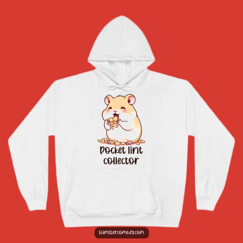 Cozy Funny Hamster Hoodie: Cheeky Seed Stuffing, Warm and Humorous Gift for Critter Fans