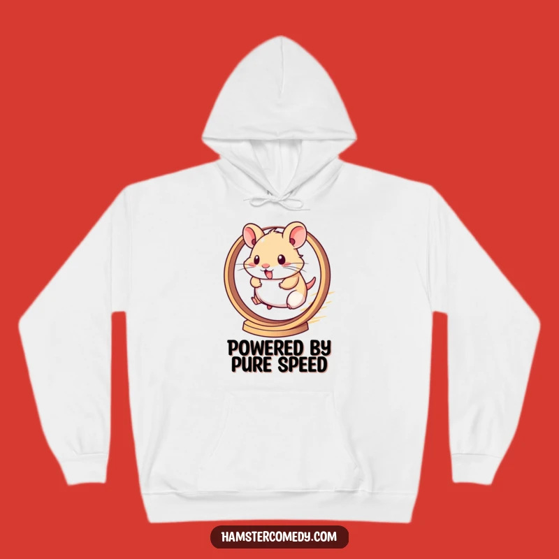 Cozy Funny Kawaii Hamster Wheel Hoodie - Warm & Hilarious Gift Idea