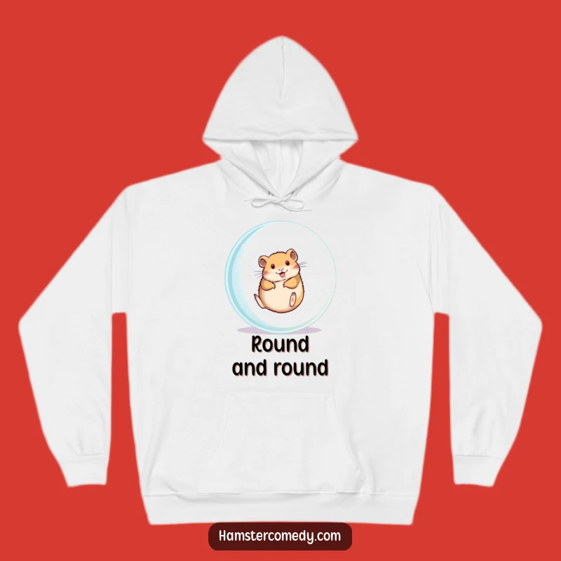 Funny Hamster Hoodie: Cozy Roller Ball Hamster Funny Gift Sweatshirt