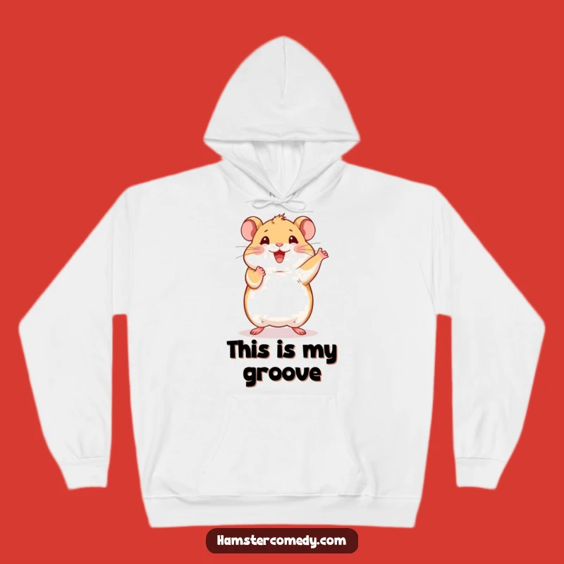Cozy Funny Hamster Hoodie: Dance Through Life with Warmth