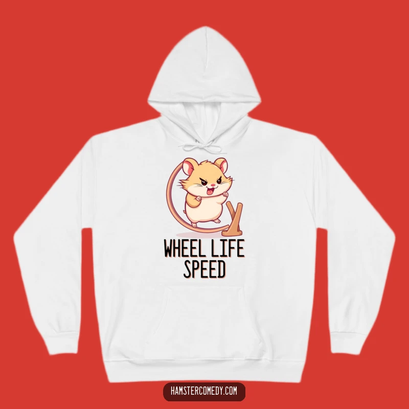 Cozy Funny Hamster Speed Hoodie - Warm & Motivating Gift