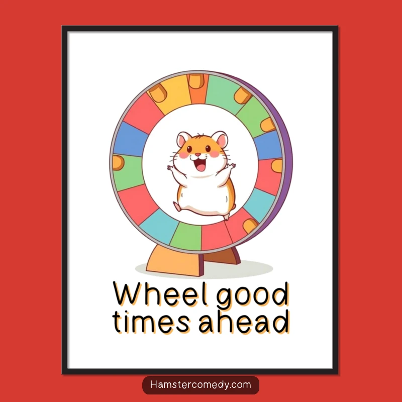 Free Printable Hamster Wall Art: Energetic Runner for a Funny Room Decor Download