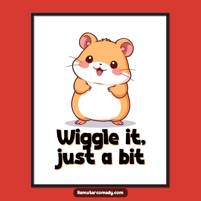 Free Printable Wall Art: Wiggling Kawaii Hamster Dance Funny Downloadable Art