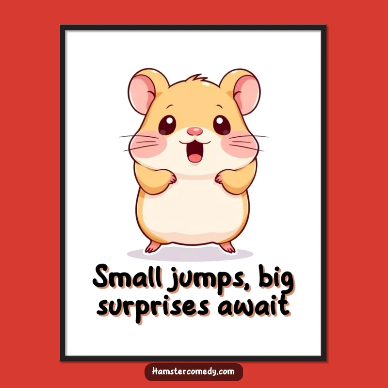 Funny Hamster Art Print: Free Printable Surprise Kawaii Downloadable Art for Your Walls