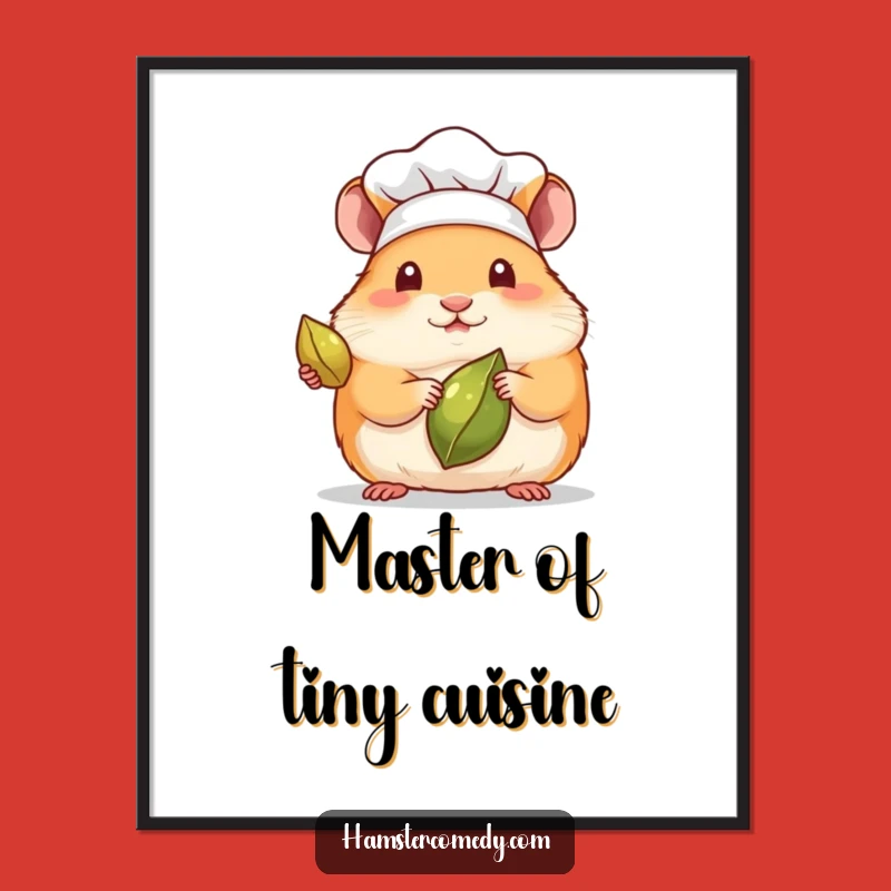 Funny Free Printable Wall Art: Chef Hamster's Seed - Downloadable Art