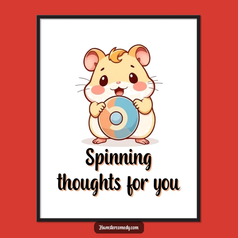 Free Printable Wall Art: Surprised Hamster, Funny Downloadable Decor