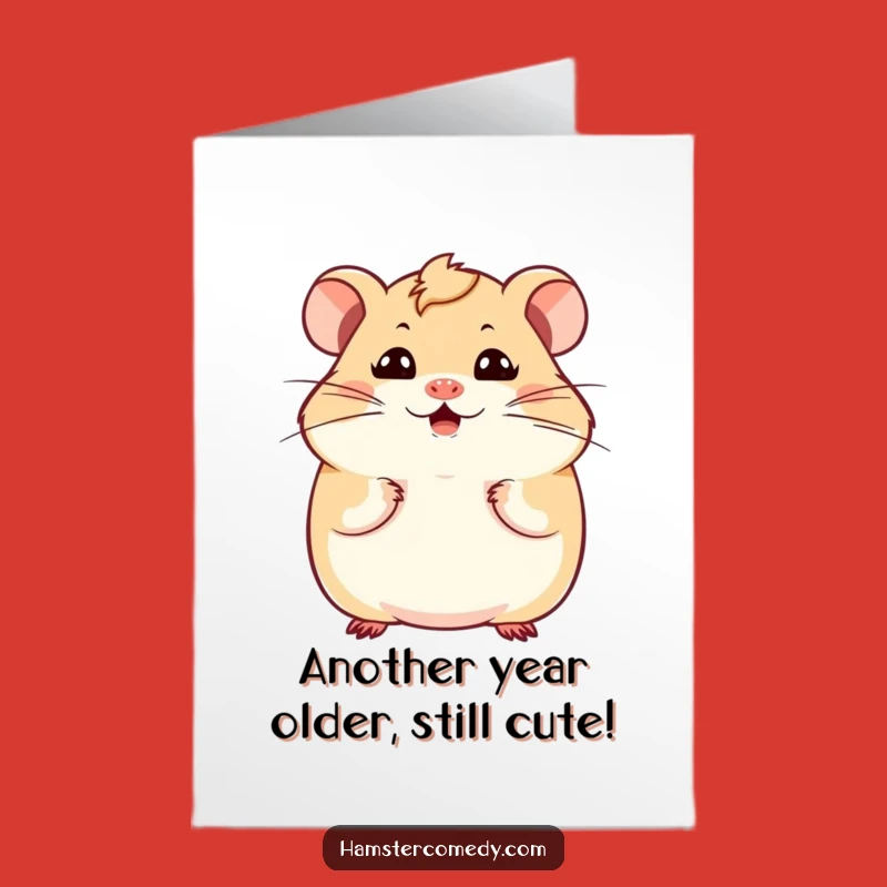 Free Printable Birthday Card: Funny Hamster Wiggle Whiskers, Hilarious Downloadable Greeting
