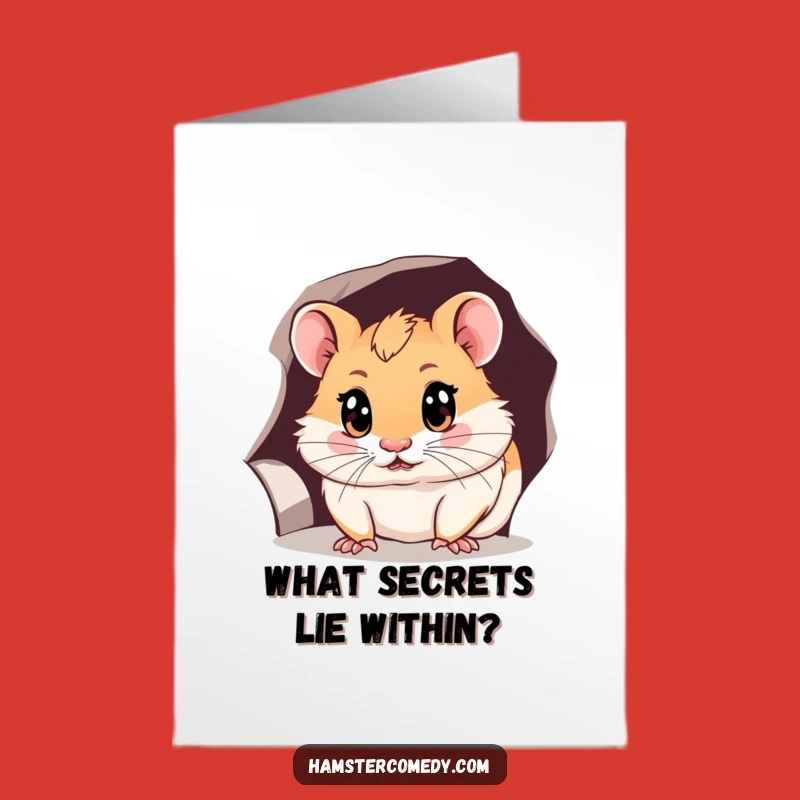 Free Printable Hamster Card: Curious Critter Birthday Fun, Downloadable DIY Gift