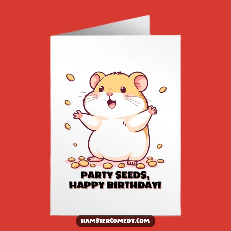 Free Printable Birthday Card: Juggling Hamster Fun, Downloadable DIY Gift