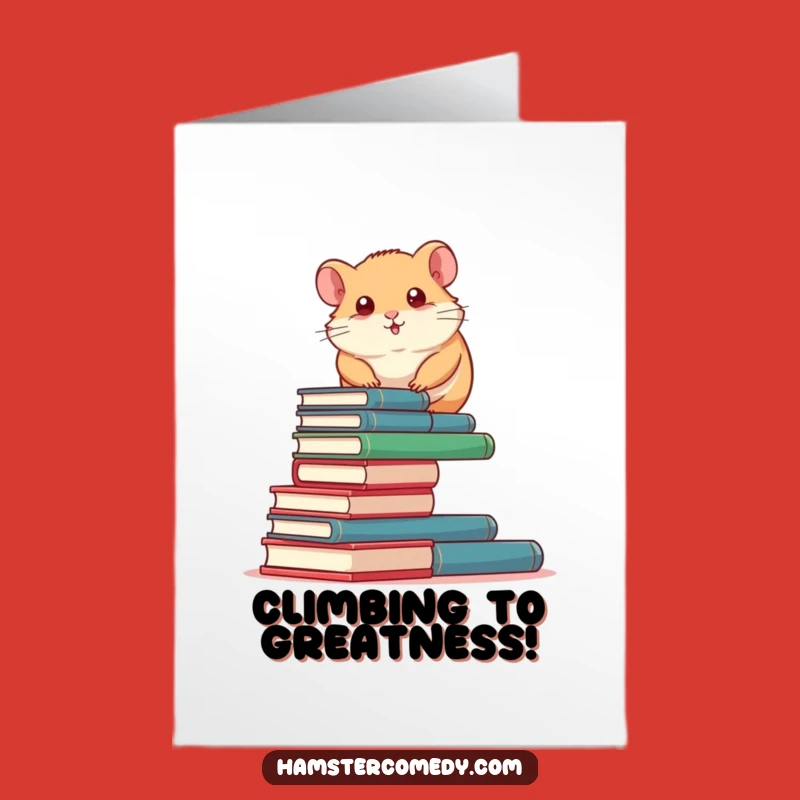 Free Printable Congrats Card: Hamster Scholar, Downloadable Gift of Success!