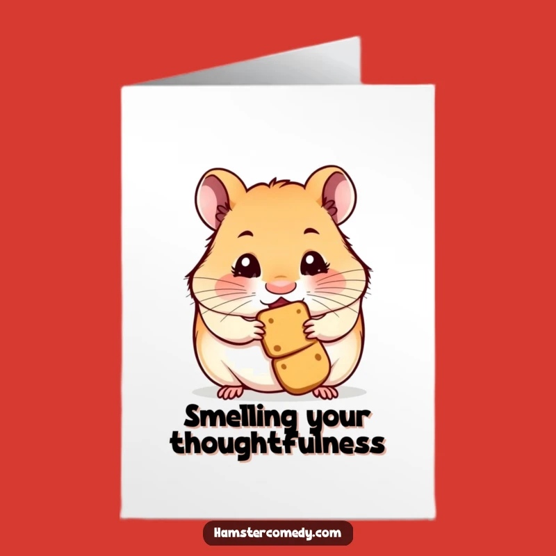 Free Printable Hamster Thank You Card - Sweet Downloadable