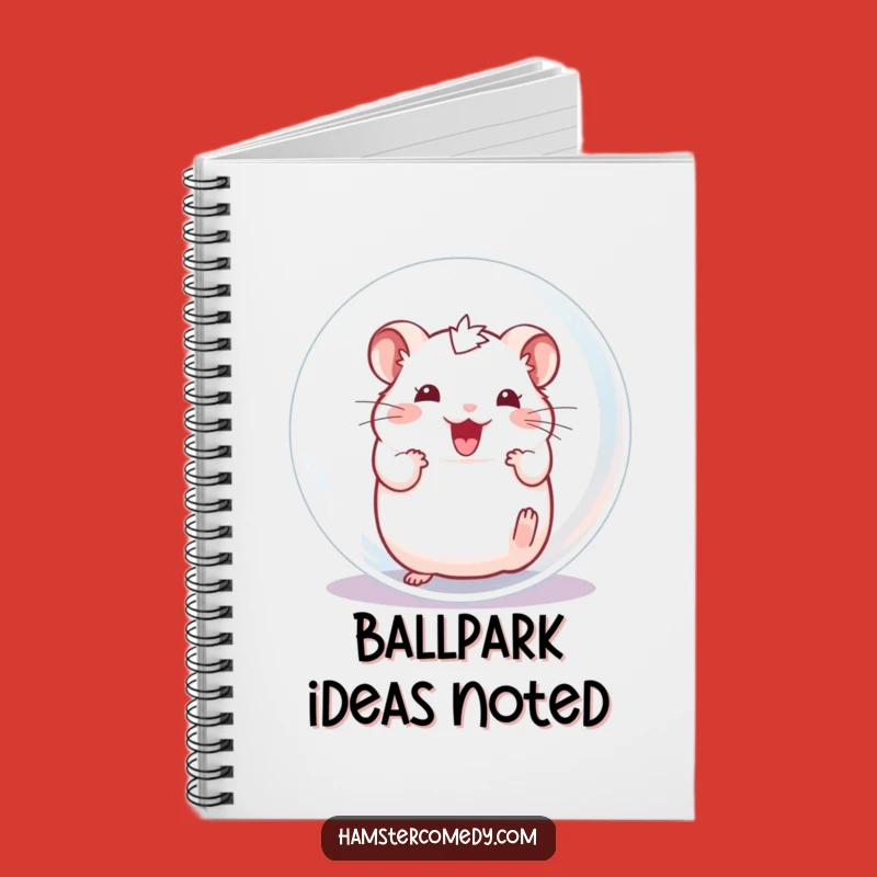 Funny Hamster Ball Notebook - Jot Down Exciting Ideas, Ideal Funny Gift