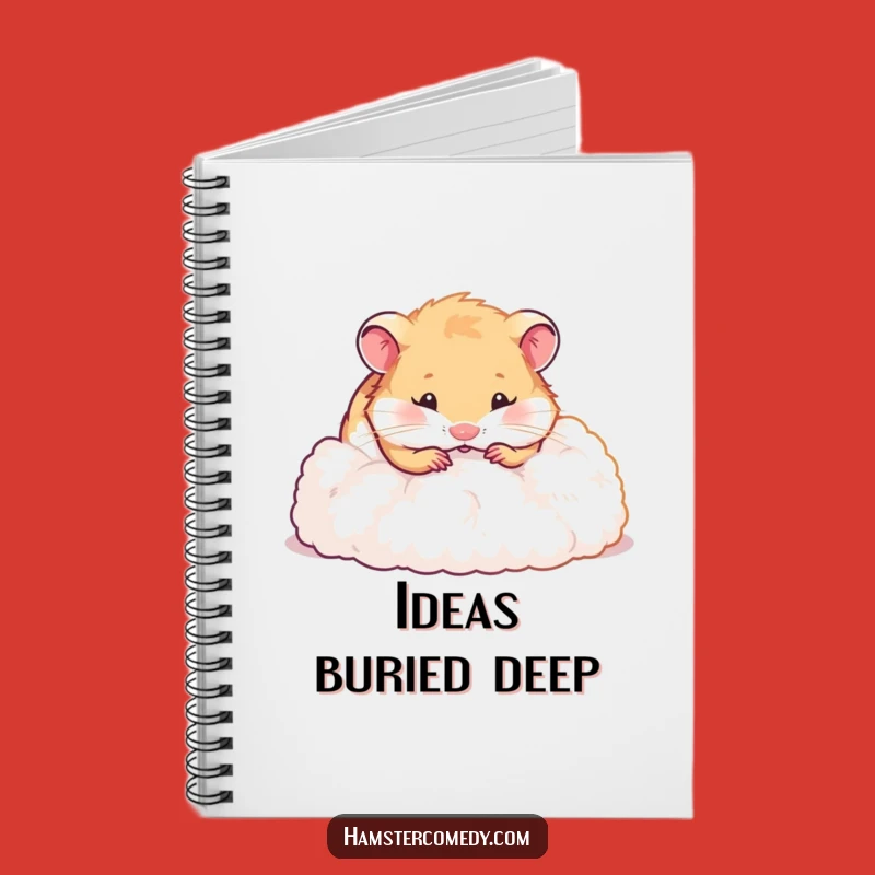 Funny Hamster Digging Notebook - Jot Down Ideas with Hilarious Flair