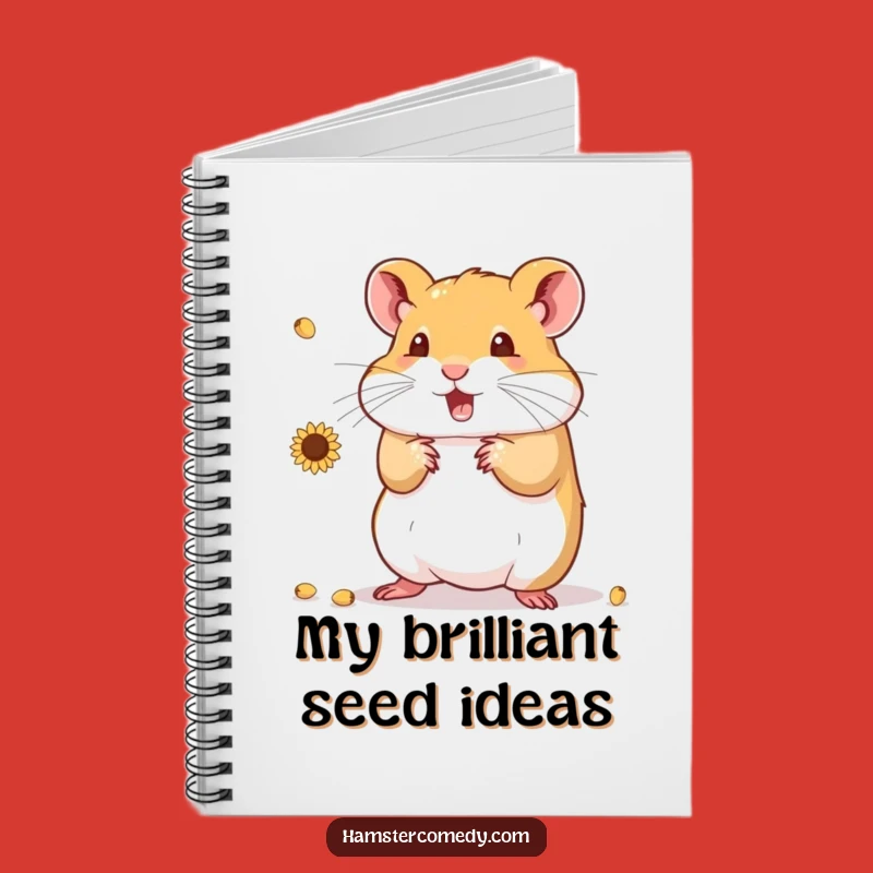 Funny Hamster Juggling Seeds Notebook: Jot Down Ideas with a Grin