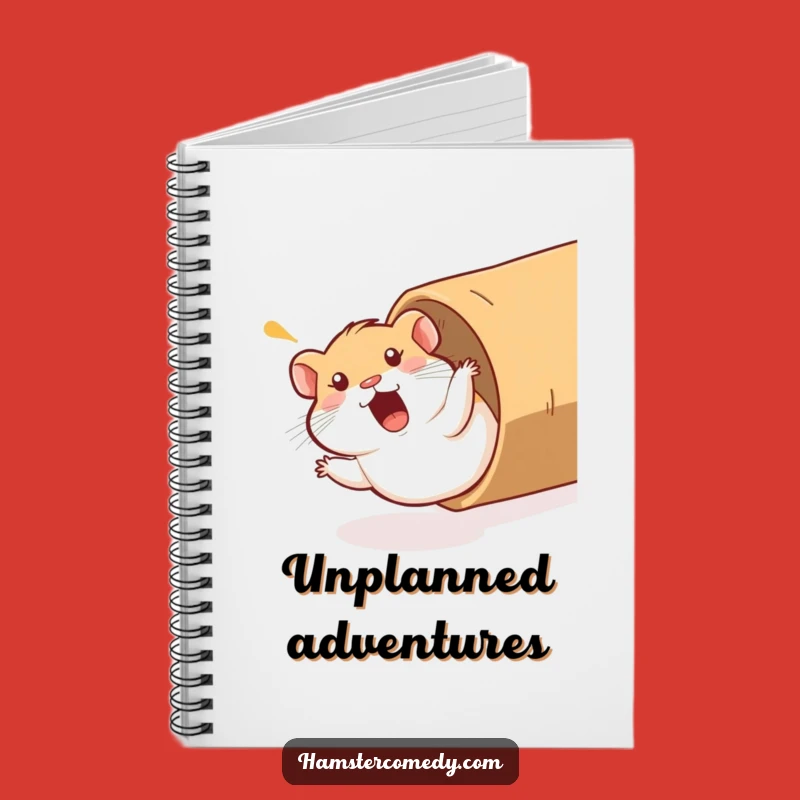 Funny Hamster Notebook: Jot Down Ideas with Tube Slide Humor, Great Gift