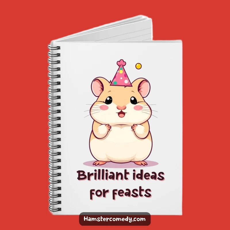 Funny Hamster Party Hat Notebook: Journal Your Triumphs Hilariously