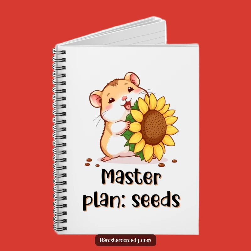 Funny Hamster Seed Struggle Notebook: Jot Down Your Big Ideas