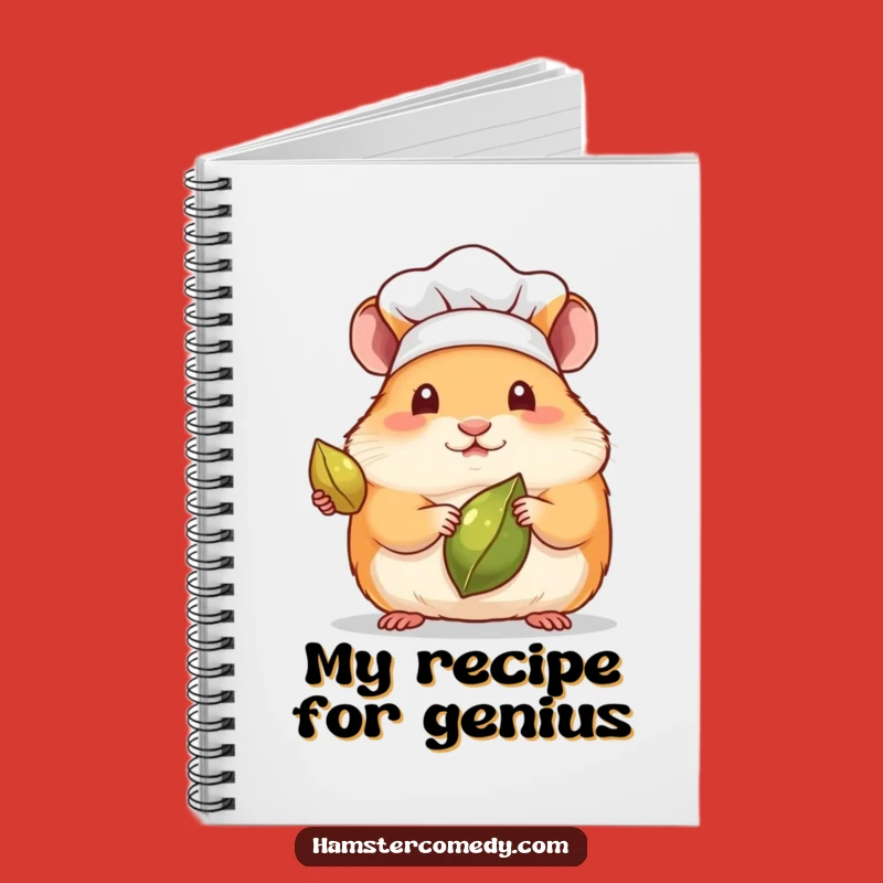 Funny Kawaii Hamster Chef Notebook - Lined Journal for Culinary Ideas