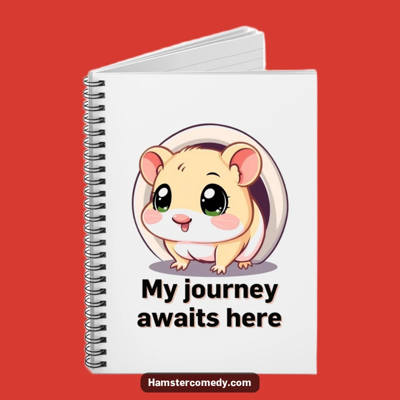 Funny Kawaii Hamster Explorer Notebook - Lined Journal for Curious Minds